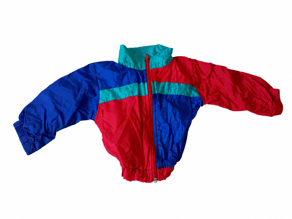 Vintage SPI Company Baby 12M Color Block Nylon Windbreaker Jacket